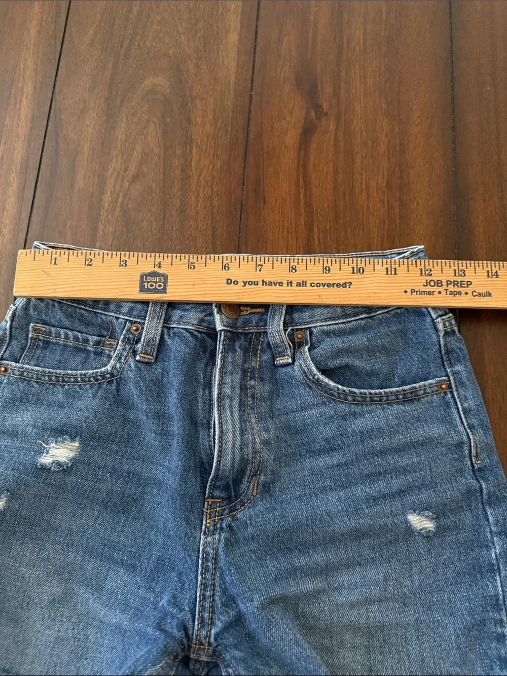 Old Navy Distressed Blue Denim Cutoff Shorts Sz 10